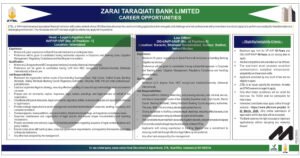 Zarai Taraqiati Bank Jobs
